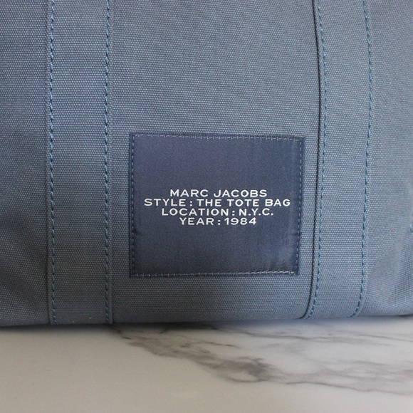 Marc Jacobs Medium Tote Bag Blue Shadow - Picture 7 of 11